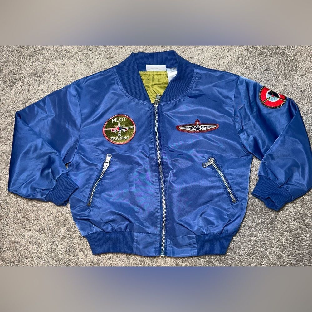 Kids Blueberi‎ Boulevard Pilot Bomber Jacket Size 3T